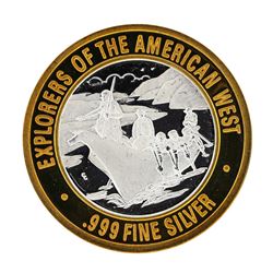 .999 Fine Silver Explorers of the American West Casino Limted Edition Gaming Tok