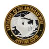 Image 1 : .999 Fine Silver Explorers of the American West Casino Limted Edition Gaming Tok