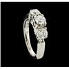 Image 3 : 18KT White Gold 1.00ctw Diamond Ring
