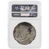 Image 2 : EE1948 (1956) Ethiopia Silver Gill-S35 with Date Coronation Anniversary NGC MS62