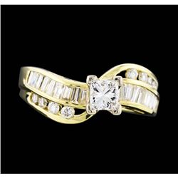 14KT Yellow Gold 1.15ctw Diamond Ring