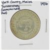 Image 1 : 1936 York County, Maine Tercentenary Commemorative Half Dollar Coin