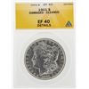 Image 1 : 1901 $1 Morgan Silver Dollar Coin Damaged Cleaned ANACS EF40 Details