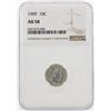 Image 1 : 1909 Barber Dime Coin NGC AU58