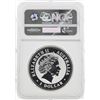 Image 2 : 2005 $1 Gilt Australia Year of the Rooster Frosted Silver Coin NGC MS69