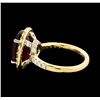 Image 3 : 14KT Yellow Gold 8.53ct Ruby and Diamond Ring
