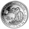 Image 1 : 2016 1 oz Somalian Silver Elephant BU Coin