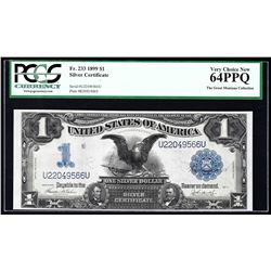 1899 $1 Black Eagle Silver Certificate Note PCGS 64PPQ