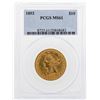 Image 1 : 1893 $10 Liberty Head Eagle Gold Coin PCGS MS61