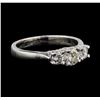 Image 2 : 14KT White Gold 0.50ctw Diamond Ring