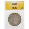 Image 1 : 1887-S $1 Morgan Silver Dollar Coin Damaged ANACS AU50 Details
