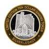 Image 2 : .999 Silver 7th Anniversary Silver Legacy $10 Casino Limited Edition Gaming Toke