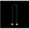 Image 2 : 14KT Yellow Gold Dangle Earrings