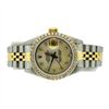 Image 1 : Rolex Ladies Two Tone 18KT Gold 1.00ctw Diamond Datejust Wristwatch