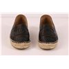 Image 2 : Authentic Chanel Espadrilles Flat Shoes Black Lambskin