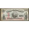 Image 1 : 1874 $1 Salt Lake City National Bank Obsolete Bank Note