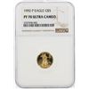Image 1 : 1992 $5 Proof American Eagle Gold Coin NGC PF70 Ultra Cameo