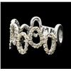 Image 2 : 14KT White Gold 0.45ctw Diamond Ring