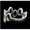 Image 3 : 14KT White Gold 0.45ctw Diamond Ring