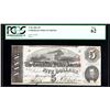 Image 1 : 1863 $5 The Confederate States of America Note PCGS New 62