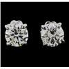 Image 1 : 14KT White Gold 0.50ctw Diamond Earrings