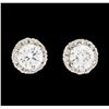 Image 1 : 18KT White Gold 0.50ctw Diamond Earrings