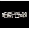 Image 3 : 14KT White Gold Mens 1.60ctw Diamond Bracelet