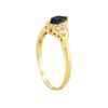 Image 3 : 14KT Yellow Gold .50ct Marquise Sapphire and Diamond Ring