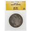 Image 2 : 1901 $1 Morgan Silver Dollar Coin Graffiti Cleaned ANACS EF40 Details
