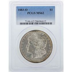 1883-O $1 Morgan Silver Dollar Coin PCGS MS62