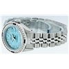 Image 5 : Rolex Ladies Stainless Steel Sapphire and Diamond Datejust Wristwatch