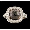 Image 2 : 14KT Rose Gold 4.48ctw Brown Diamond Ring