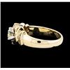 Image 3 : 14KT Yellow Gold 1.13ctw Diamond Ring
