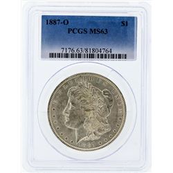 1887-O $1 Morgan Silver Dollar Coin PCGS MS63