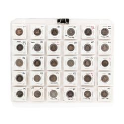 Lots of (50) Bust Seated and Barber Dimes