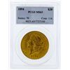 Image 1 : 1894 $20 Liberty Head Double Eagle Gold Coin PCGS MS63