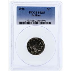 1936 Buffalo Proof Nickel PCGS PR65 Brilliant