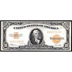 1922 $10 Large Size Gold Certificate Note