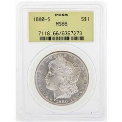 1880-S $1 Morgan Silver Dollar Coin PCGS MS66