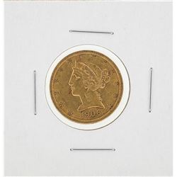 1906-S $5 Liberty Head Half Eagle Gold Coin