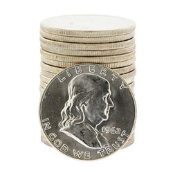 Roll of (20) 1962-D Brilliant Uncirculated Franklin Half Dollar Coins