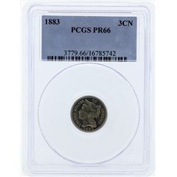 1883 Three Cent Proof Nickel PCGS PR66
