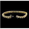 Image 3 : 14KT Yellow Gold 2.75ctw Diamond Tennis Bracelet