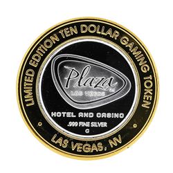 .999 Silver Plaza Las Vegas, NV $10 Casino Limited Edition Gaming Token