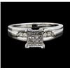 Image 1 : 14KT White Gold 0.80ctw Diamond Ring