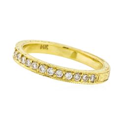 14K Yellow Gold 0.18ctw Brilliant Round Diamond Ring