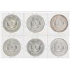 Image 2 : Set of (6) 1887 $1 Morgan Silver Dollar Coins UNC