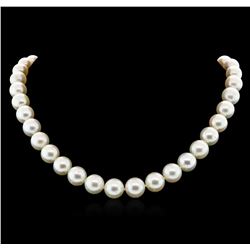 14KT White Gold 9mm South Sea Cultured Pearl Necklace