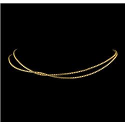 18KT Gold Box Chain 28.5 Inches