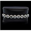 Image 1 : 14KT White Gold 34.08ctw Black Diamond Bracelet